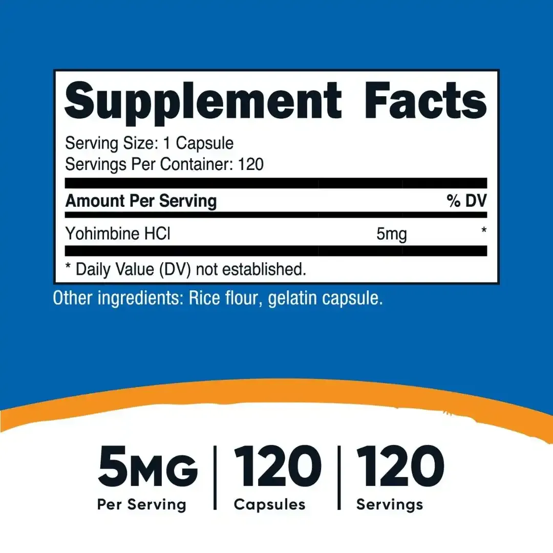 Yohimbina 5 Mg 120 Capsulas