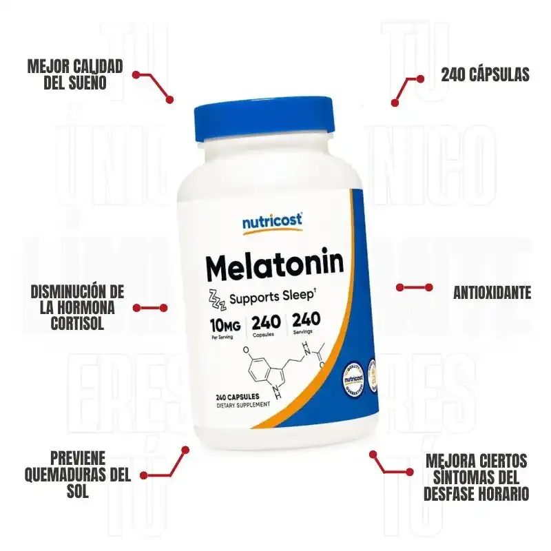 Melatonina 10 Mg 240 Capsulas