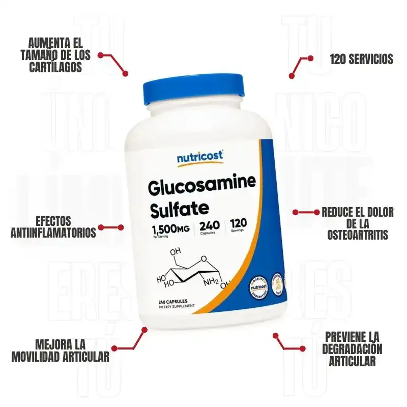 Sulfato de Glucosamina 240 Capsulas