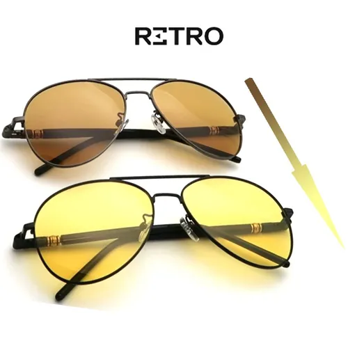 Gafas Sol Original RETRO® Pilot Aviador Fotocromatico® Militar Polarized HD Pro