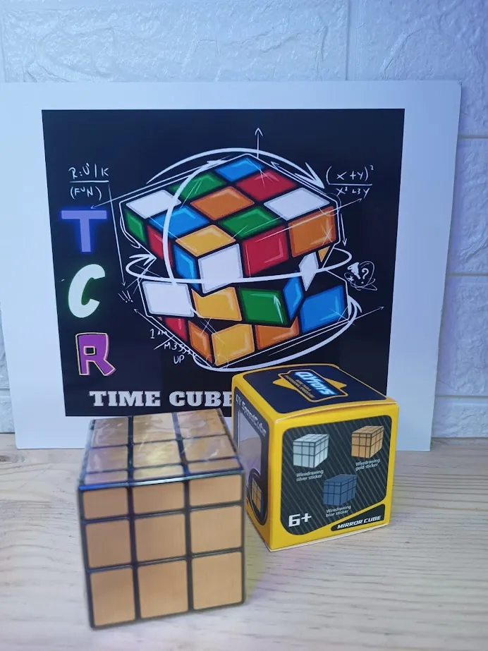 Cubo Rubik 3x3 Qiyi Mirror/Espejo (Dorado)