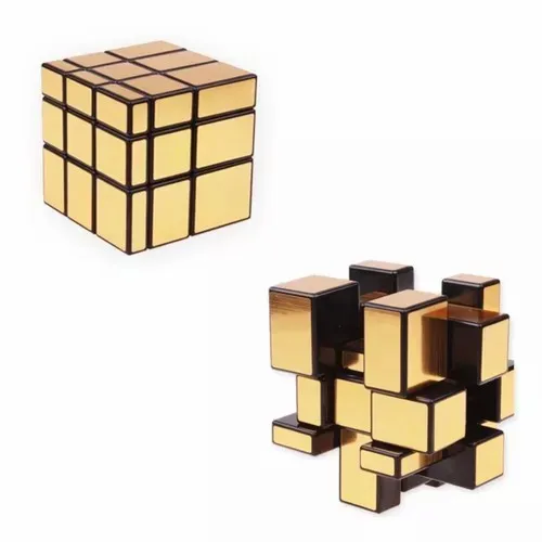 Cubo Rubik 3x3 Qiyi Mirror/Espejo (Dorado)