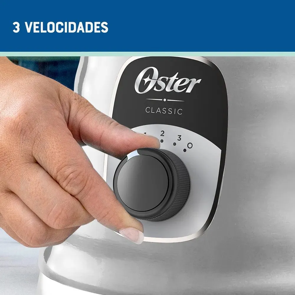 Licuadora Oster Clásica Con Perilla Ergonómica De 3 Velocidades BLST4655