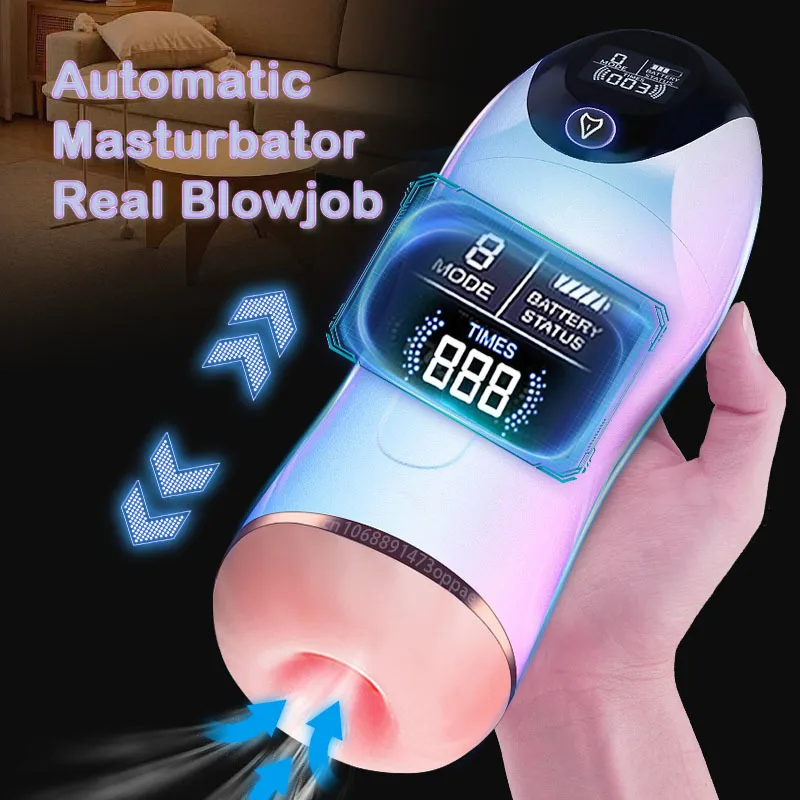 Promo!! Masturbador Con Vibrador Automático Realistic