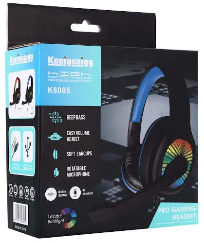 Audífonos Gamer Headset Pro Konigsaigg (Huge) Ref: K8005