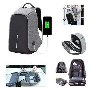 Maleta Antirrobo Morral Con Puerto Y Cable Usb Impermeable