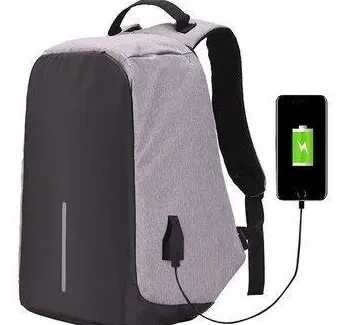 Maleta Antirrobo Morral Con Puerto Y Cable Usb Impermeable