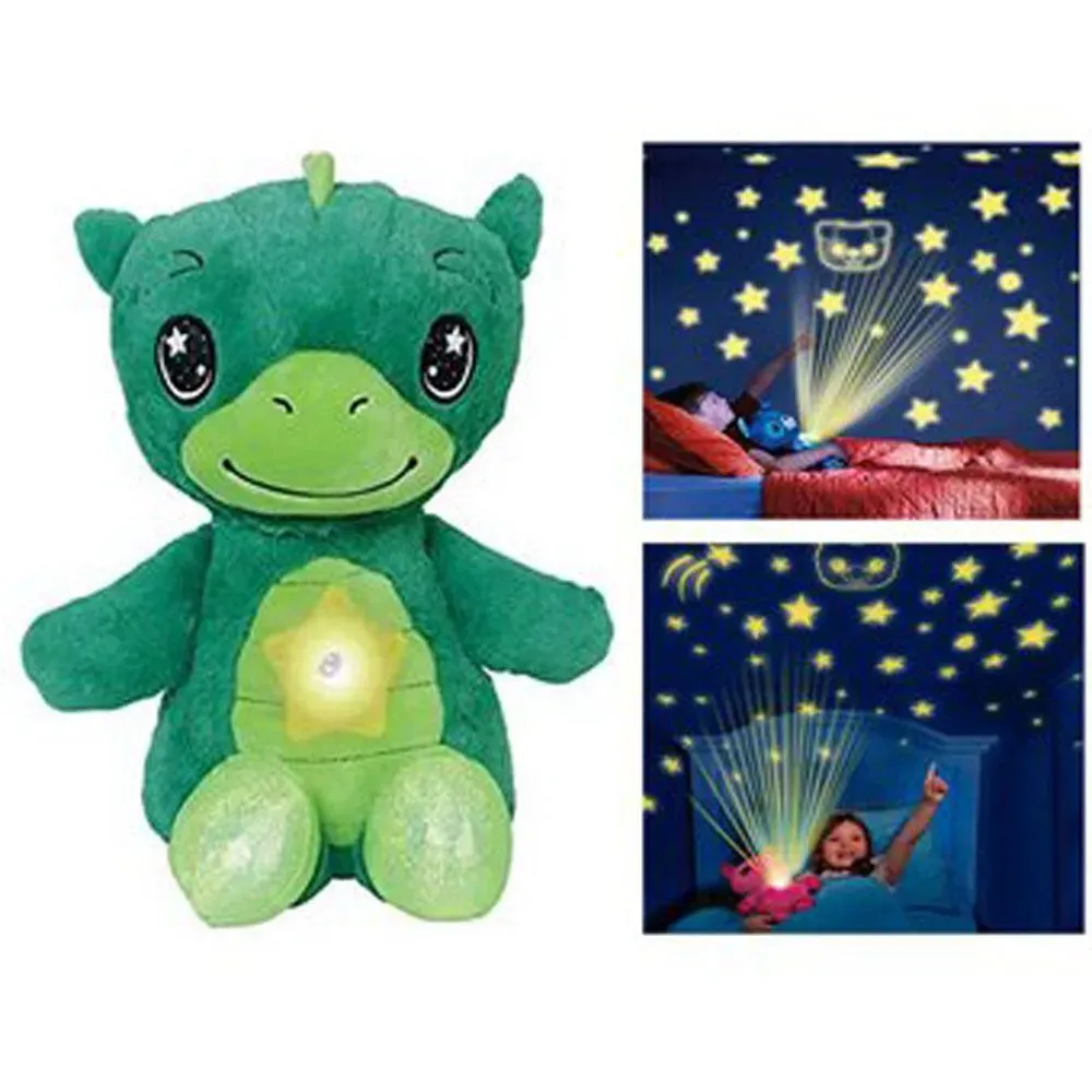 Peluche Luminoso Proyector De Estrellas Star Belly Dinosaurio Con Musica