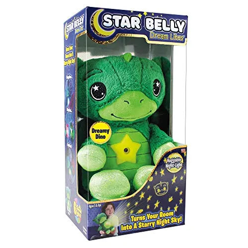 Peluche Luminoso Proyector De Estrellas Star Belly Dinosaurio Con Musica