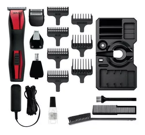 Máquina Original Wahl Cortapelo Recargable Groomsman Tpro Wahl 17 Piezas Negro