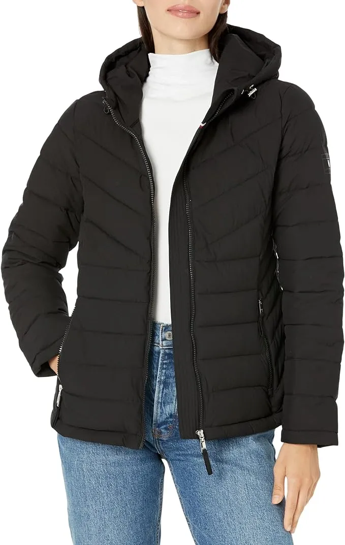 Chaqueta Tommy Hilfiger 100% Original Impermeable Mujer Talla XL Negro