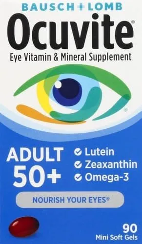 Bausch + Lomb Ocuvite Adult 50+ Suplemento De Vitaminas y Minerales 90 Mini Softgels