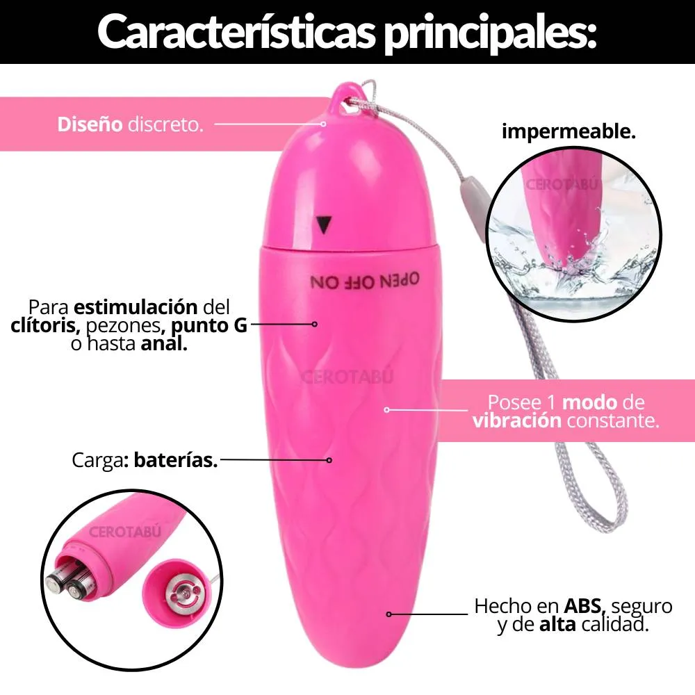 Vibrador Consolador Bala Vibradora Fryda Juguete Sexual