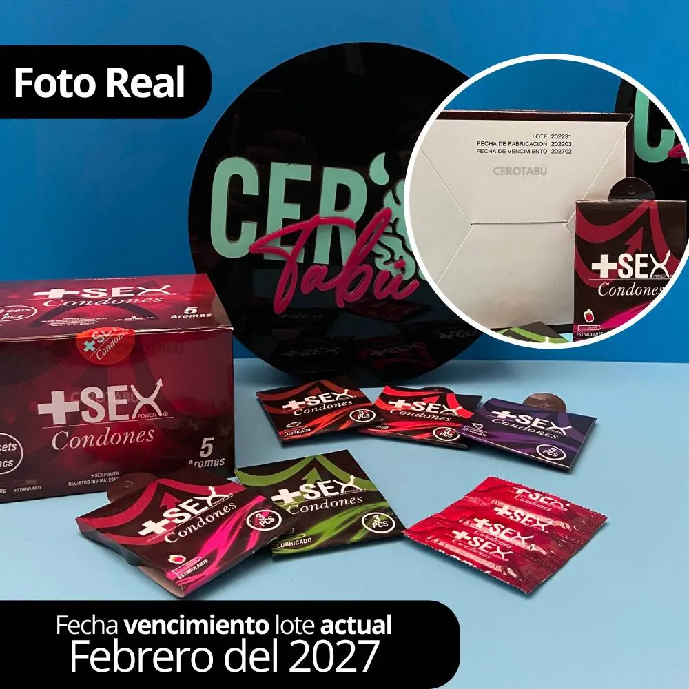 Condón Preservativo Aromatizado +Sex x60