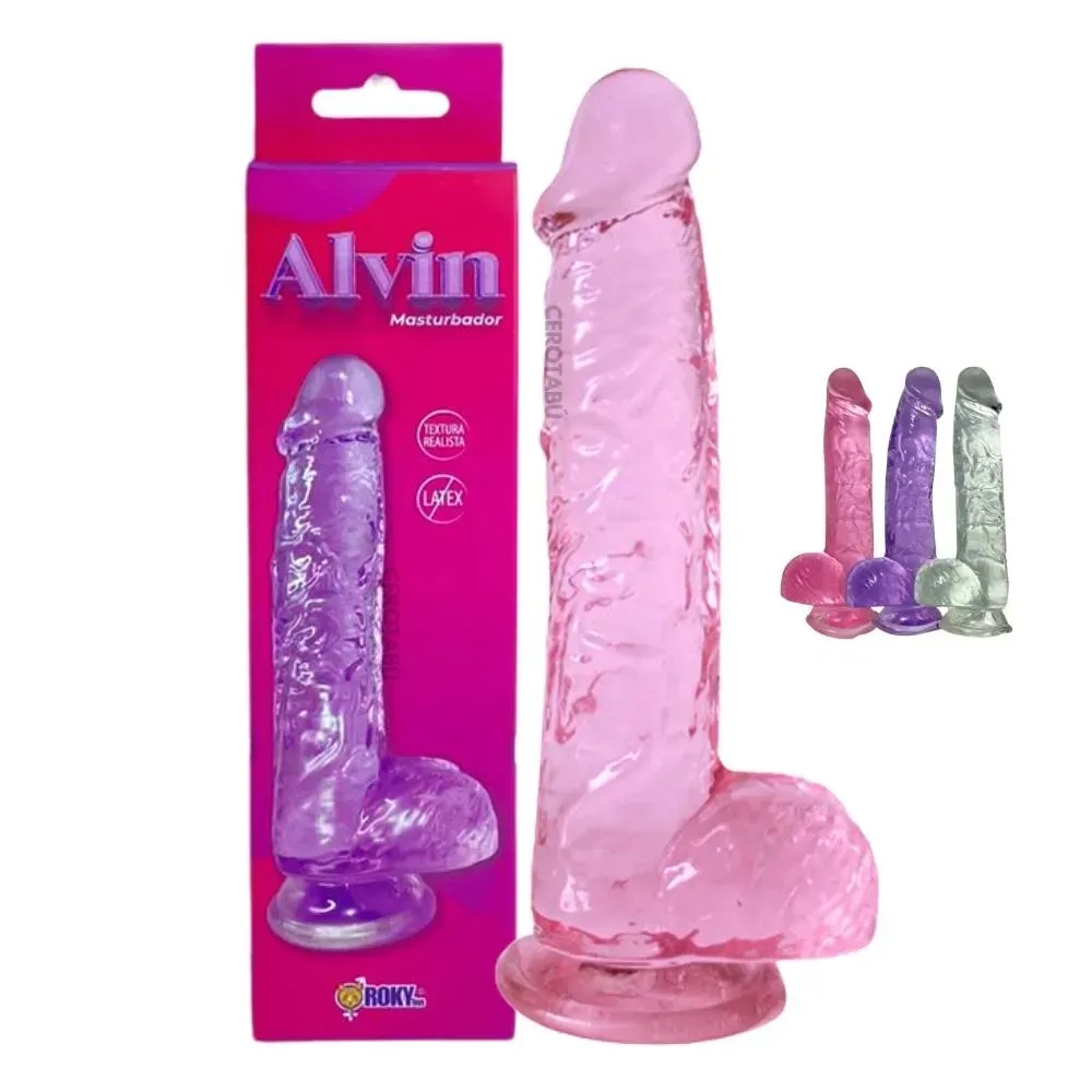 Dildo Consolador Realista Con Chupa Juguete Sexual 