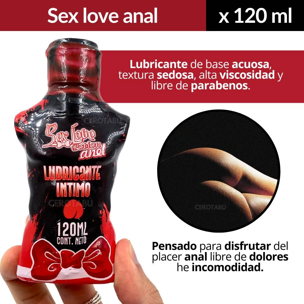 Lubricante Dilatador Anal Tipo Gel Sex Love x 120ml 