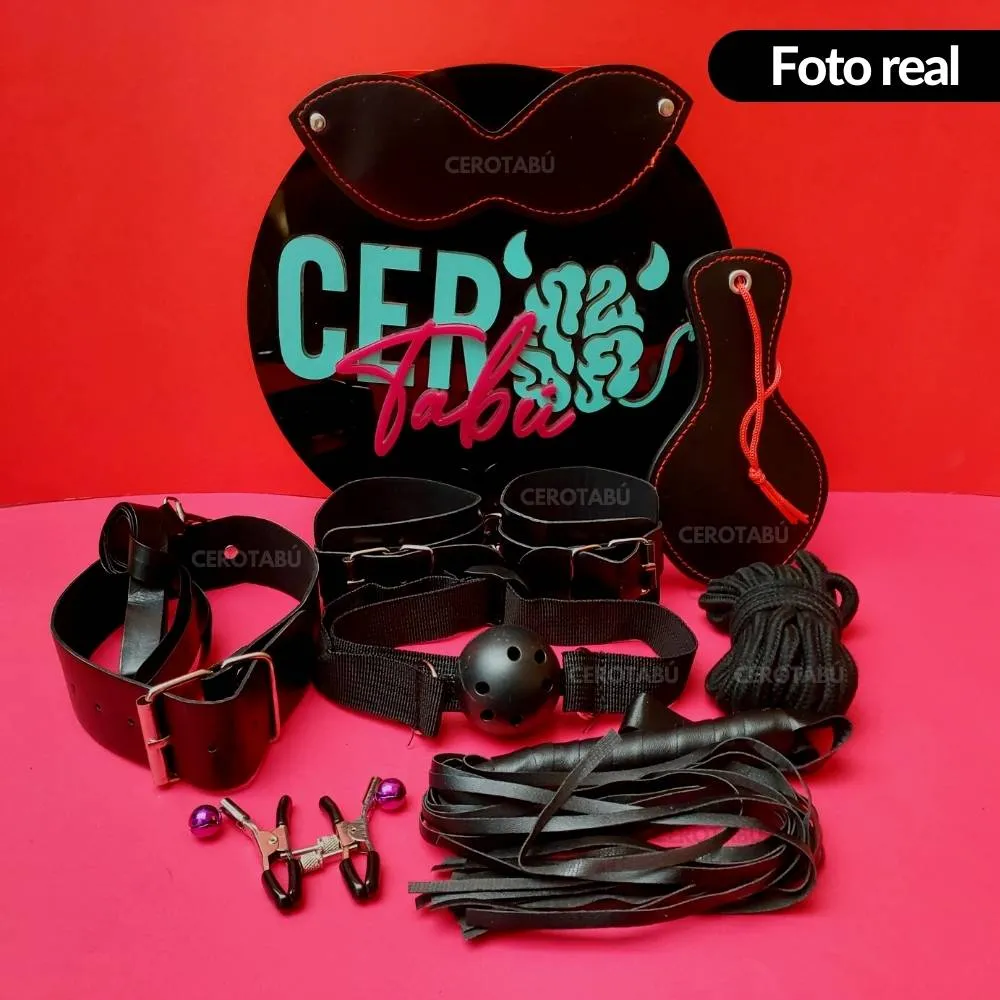 Kit Sado Fetiche 8 Pieza Bdsm Juego Erótico