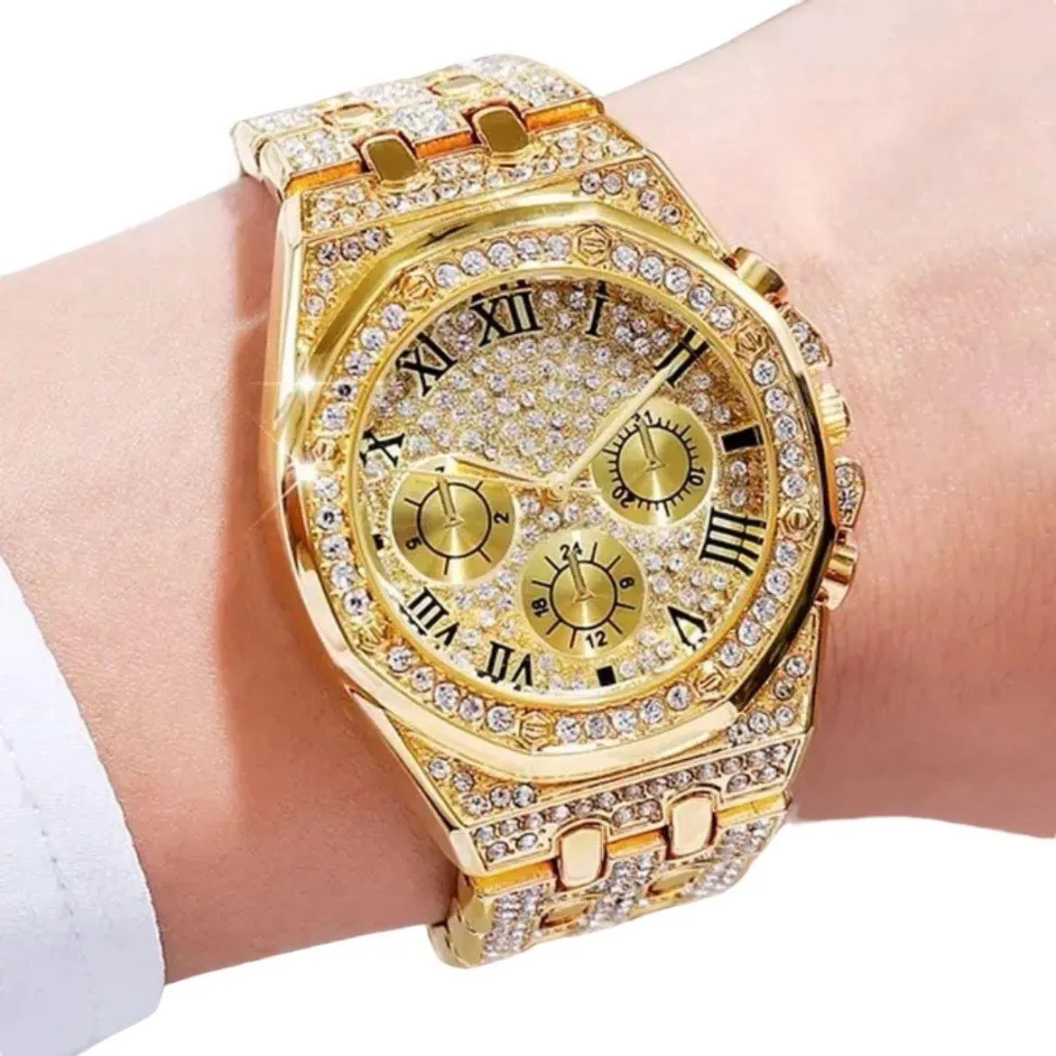 Reloj Diamantes De Imitación Para Mujer