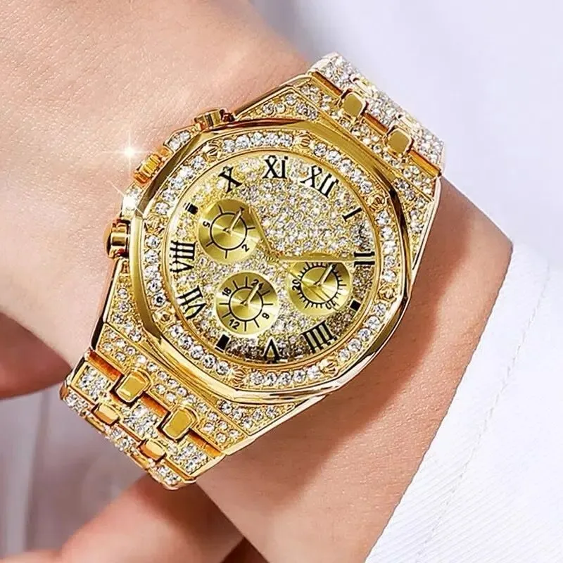 Reloj Diamantes De Imitación Para Mujer