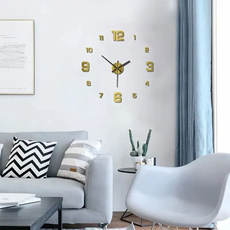 Reloj De Pared Creativo Sin Marco DIY