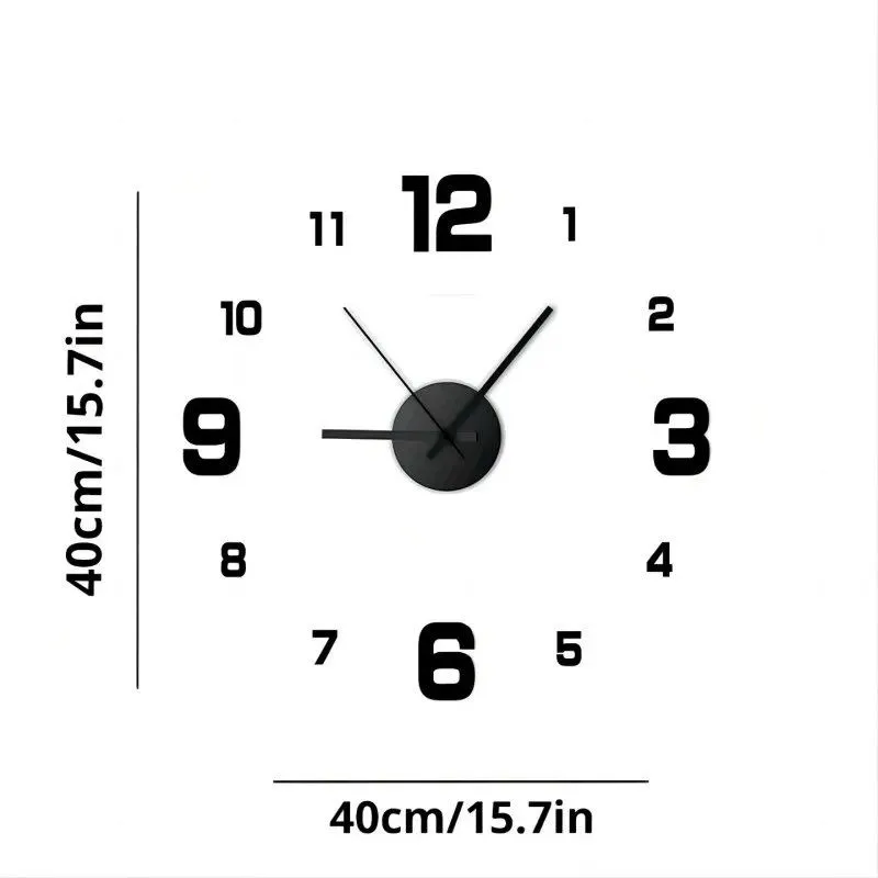 Reloj De Pared Creativo Sin Marco DIY