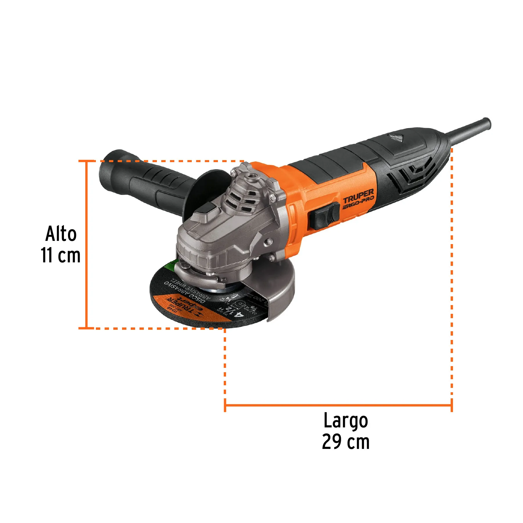 Pulidora Angular 4-1/2" 850 W Marca Truper