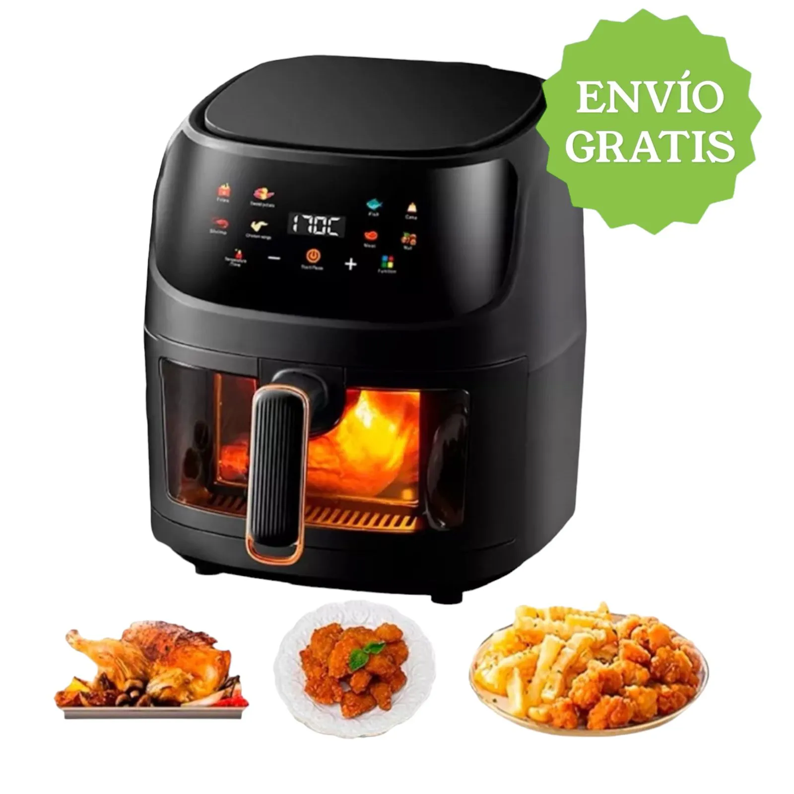 Air fryer Freidora de Aire SILVER CREST 10 Litros l Original 