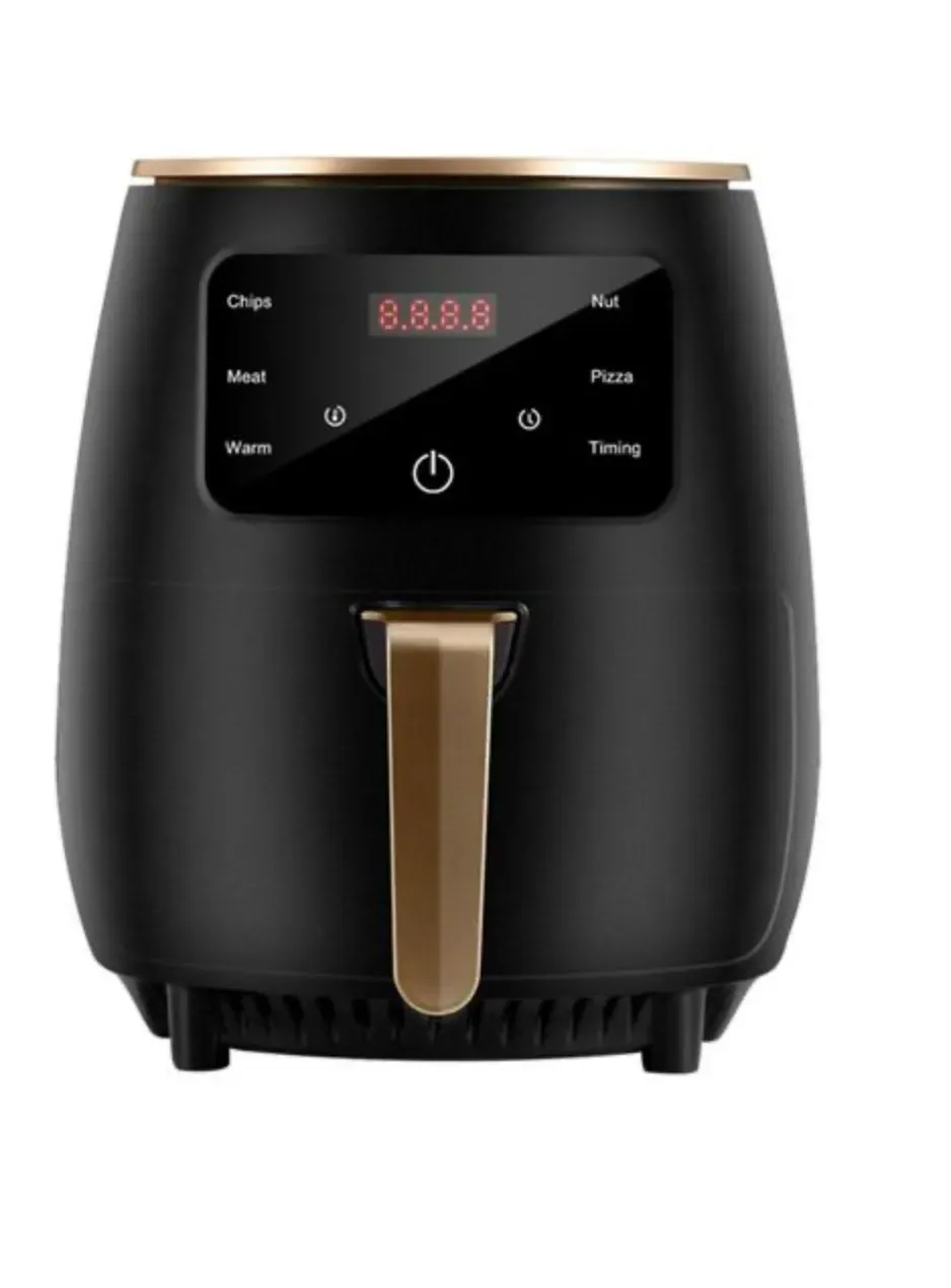 Freidora De Aire Air Fryer Silver 6L + Pantalla Digital Original