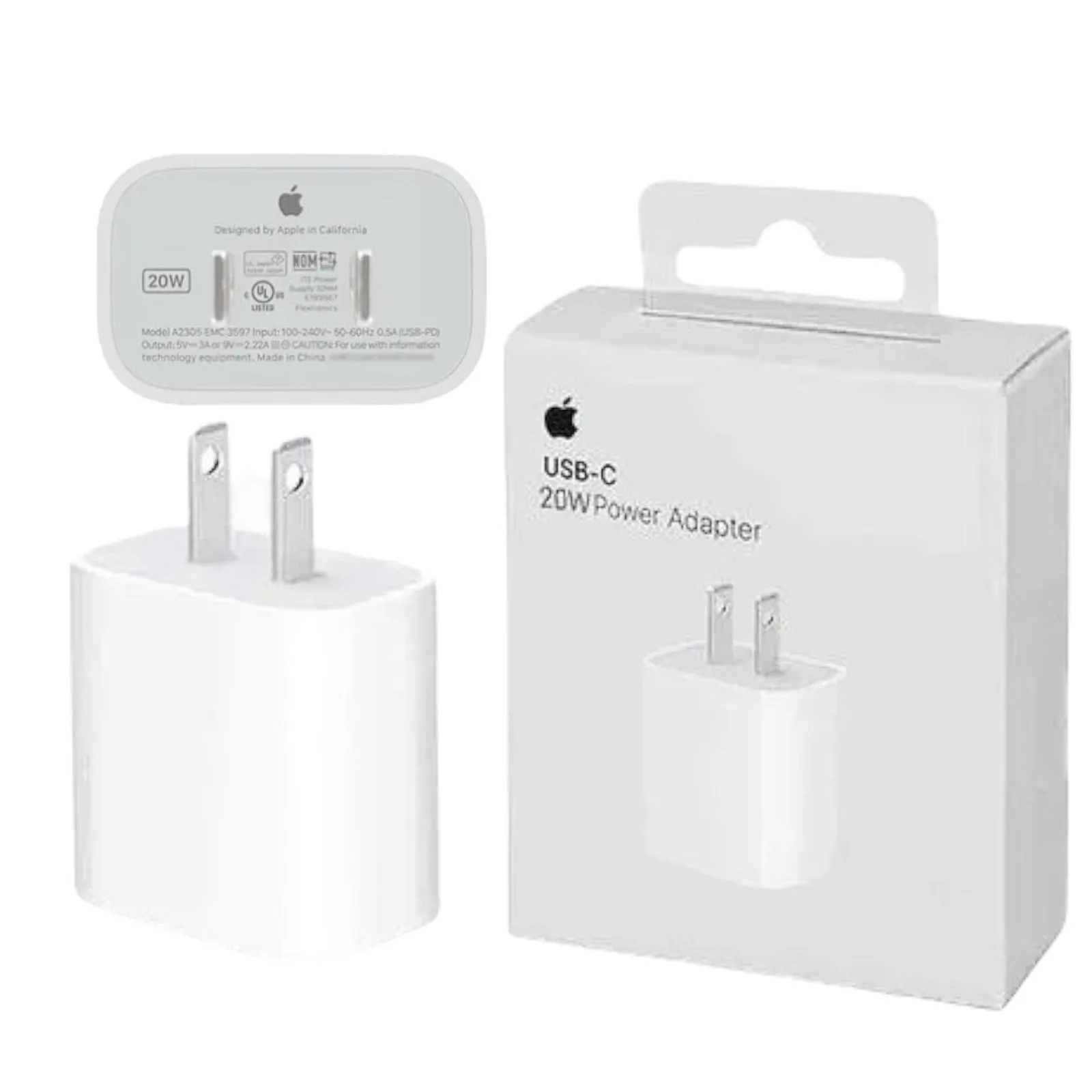 Cargador Iphone 20w l Certificado Apple l Lighning USB-C 