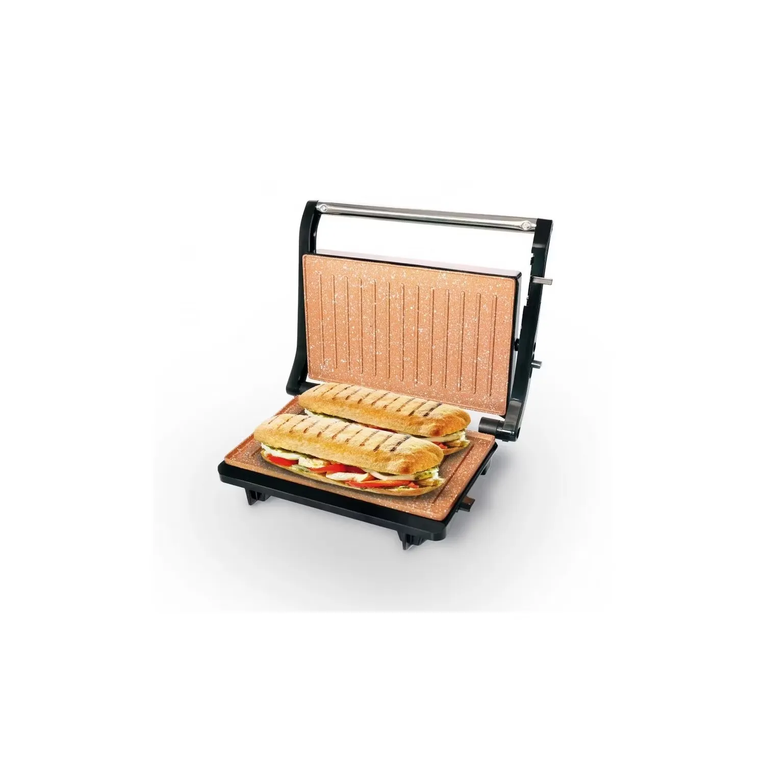 Asador Gril Panini Home Elements Asar-calentar-tostar