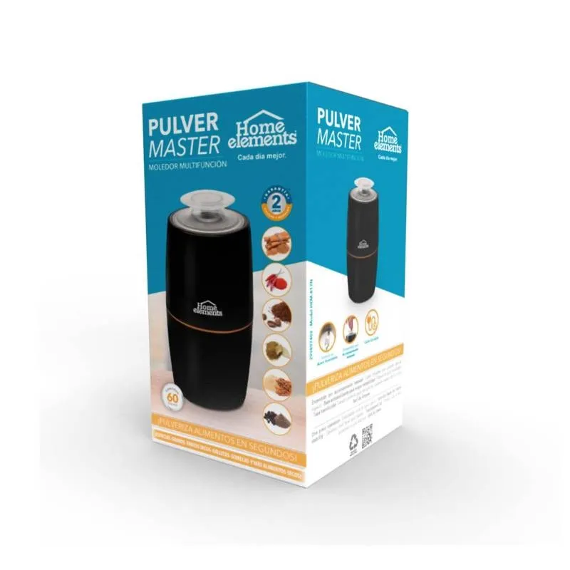 Pulver Master Pulverizador De Alimentos Secos Home Elements