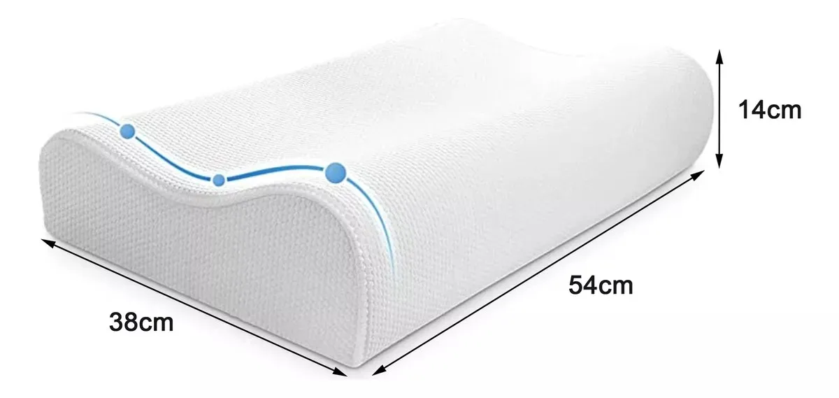 Almohada Ortopédica Cervical En Memory Foam Viscoelastica