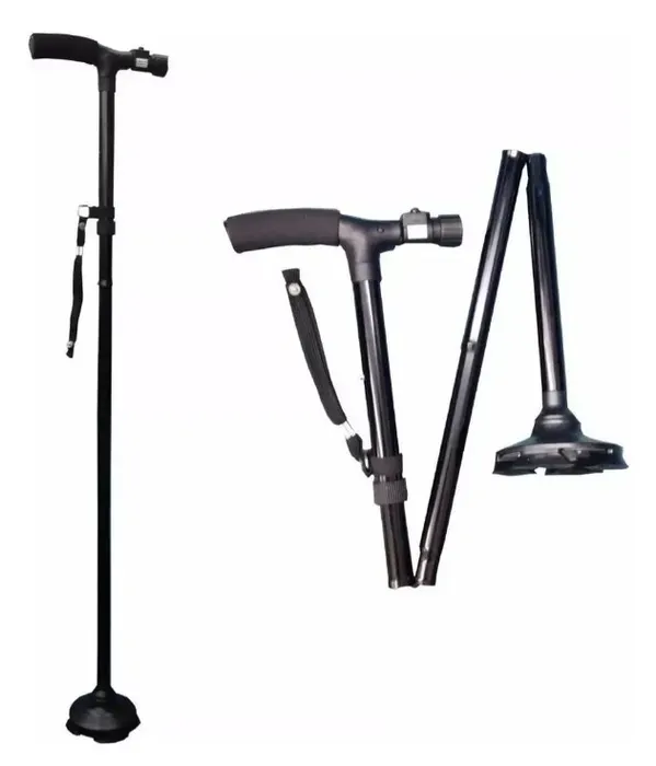 Baston Ortopedico Trusty Cane Con Linterna Luz Led Plegable