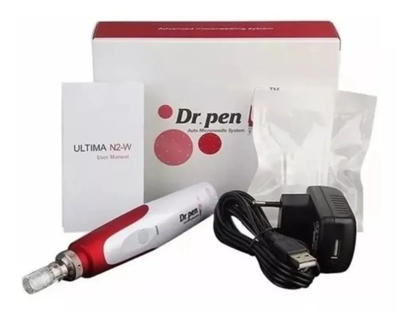 Derma Pen Tratamiento Facial Acne Cicatrices Agujas y Puntas