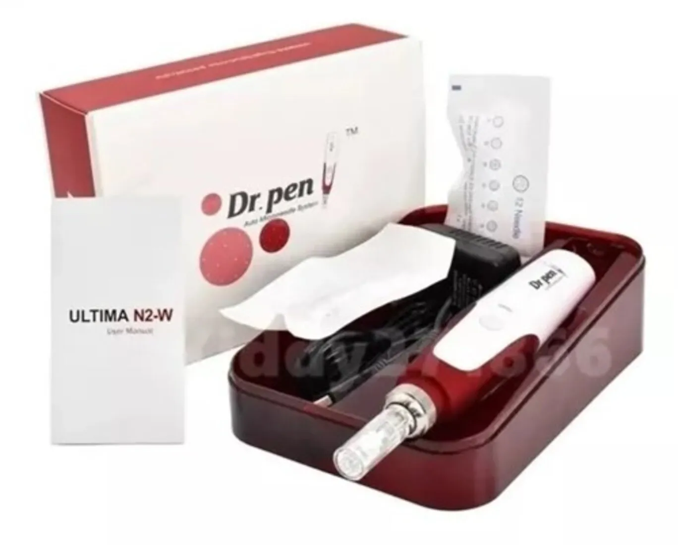 Derma Pen Tratamiento Facial Acne Cicatrices Agujas y Puntas