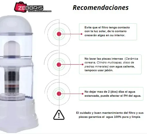 Filtro Purificador De Agua 14 Litros Agua Mineralizada 