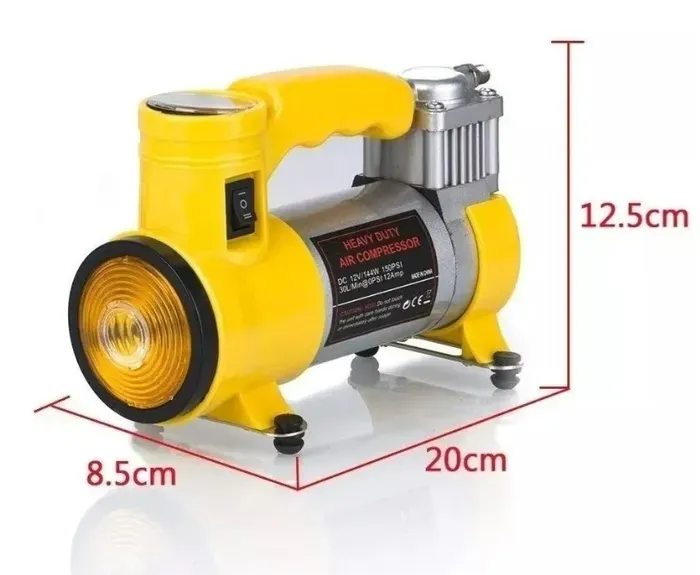 Compresor de Aire Amarillo Neumáticos De Aire Vehículos y Ciclas Ac+pro Cyclone