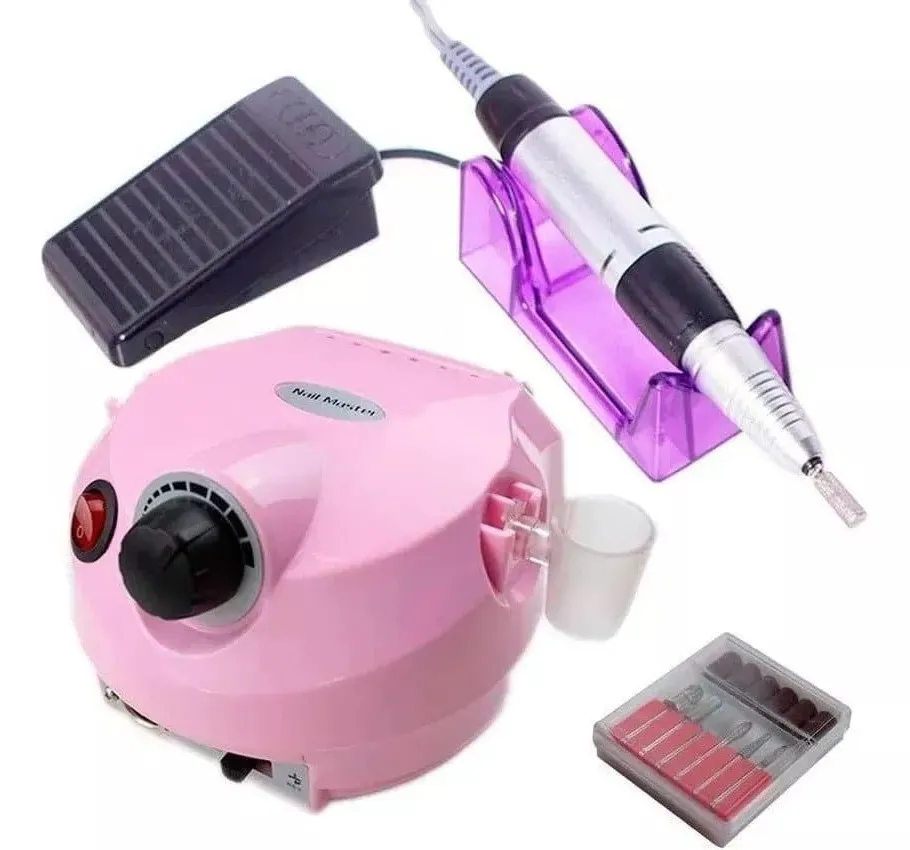 Pulidor De Uñas Eléctrico Profesional Manicure Nail Drill - Rosado