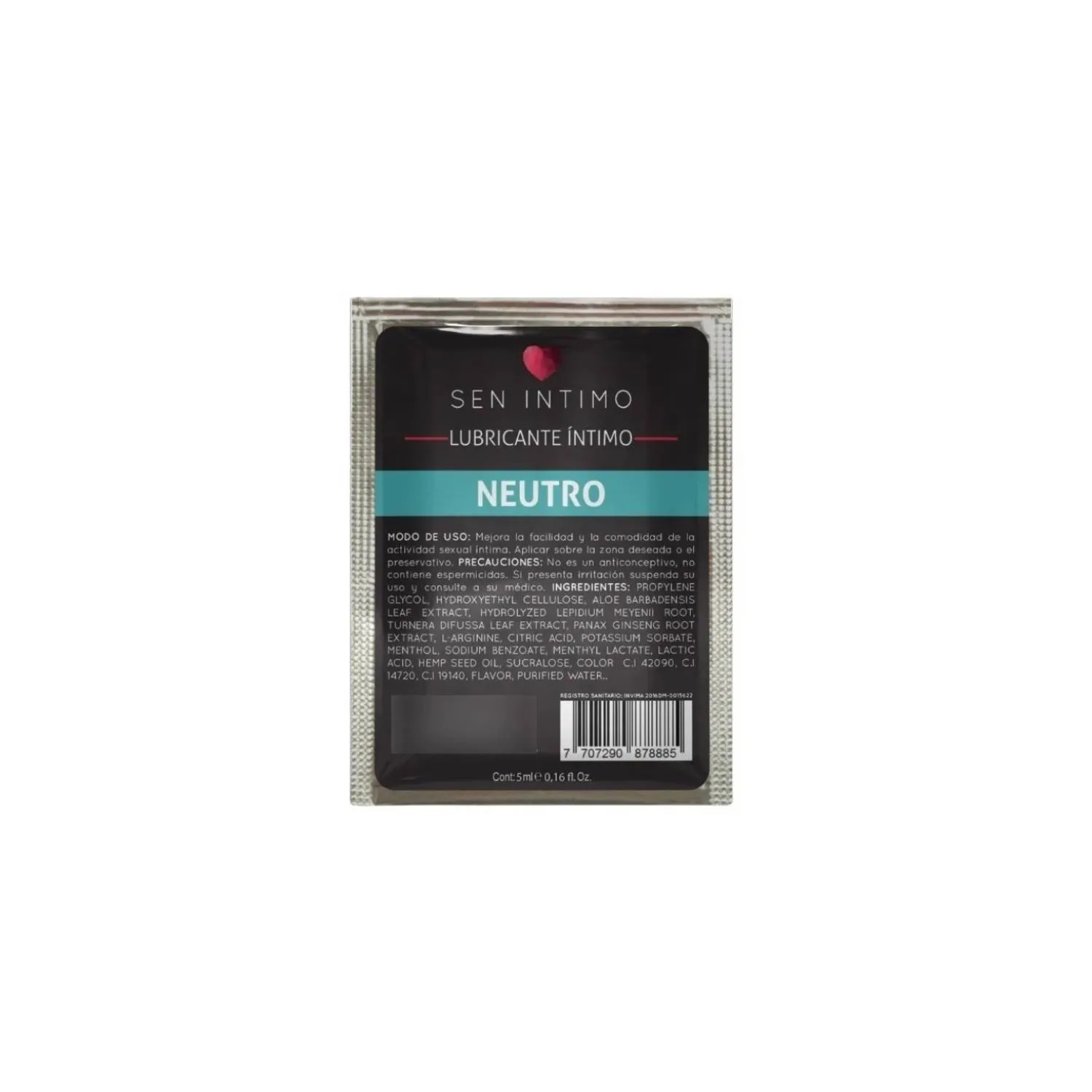 Lubricante Neutro 7 Ml Sen Intimo