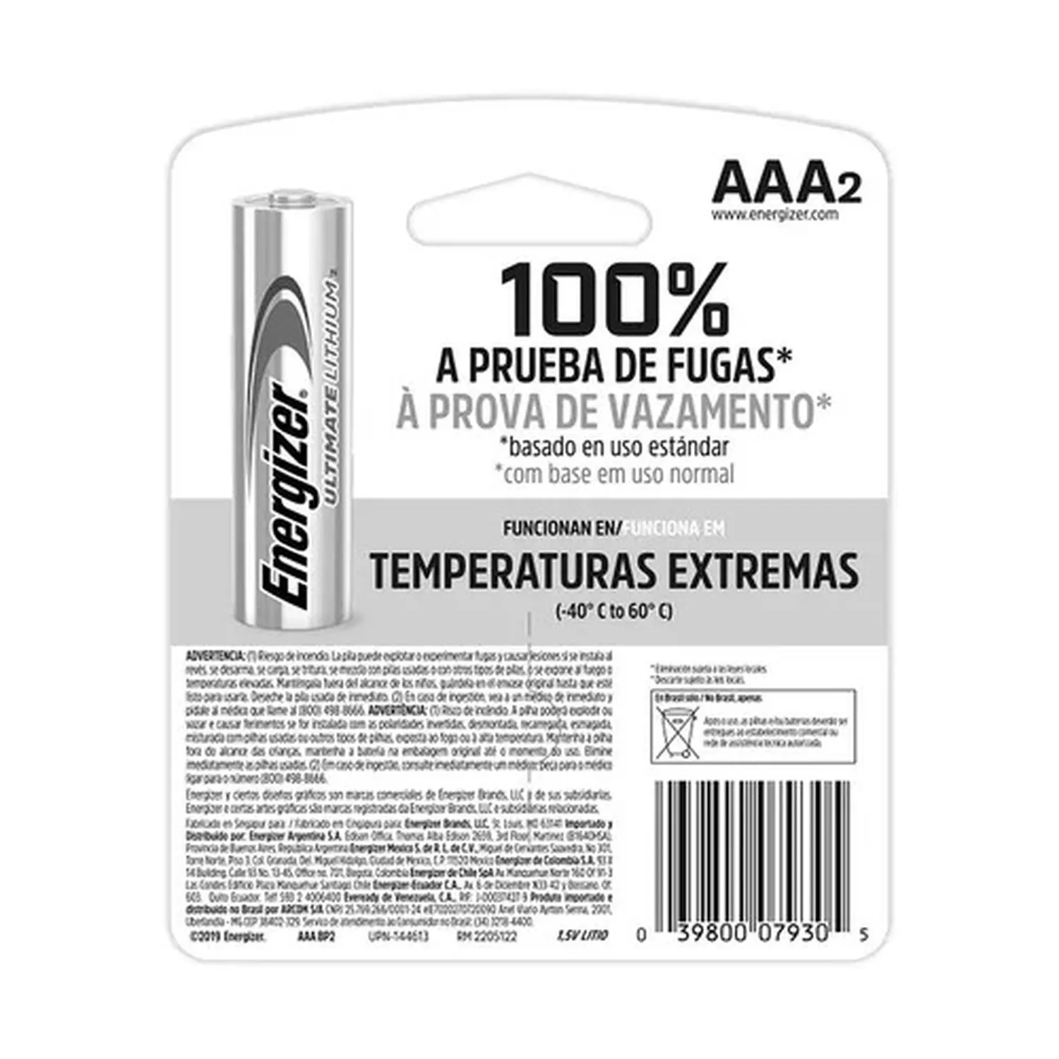 Pila Energizer Lithium AAA