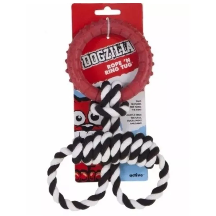 Dogzilla Rope N Ring Aro Con Lazo Juguete Interactivo