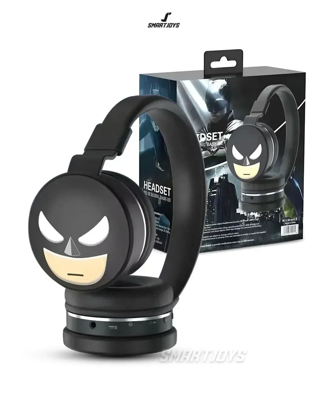 Audifonos Personajes Bluetooth Y Microfono Para Niños Batman