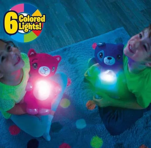 Peluche Luminoso Proyector De Estrellas Star Belly Azul Con Música