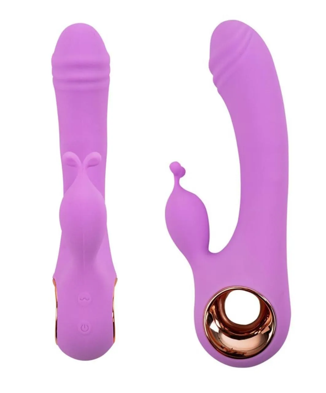 Vibrador Consolador Doble Estimulacion Punto G Diseño Lujo Tifany