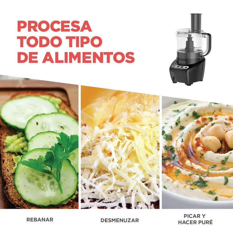 Procesador de Alimentos BLACK+DECKER FP4200B-LA Negro