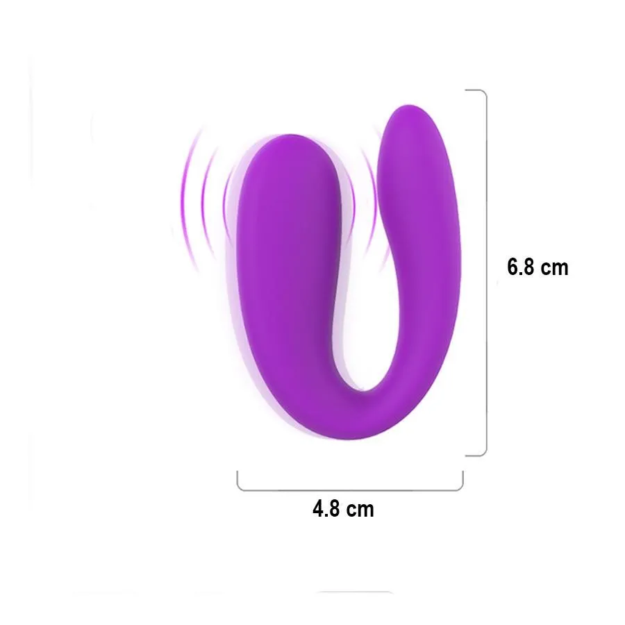 Vibrador Doble Vebe Purple - Shande