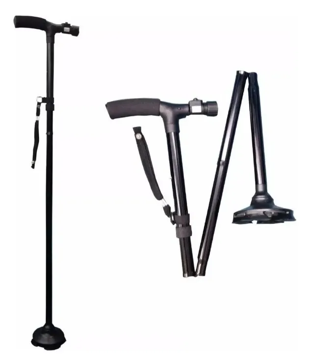  Baston Ortopedico Trusty Cane Con Linterna Luz Led Plegable