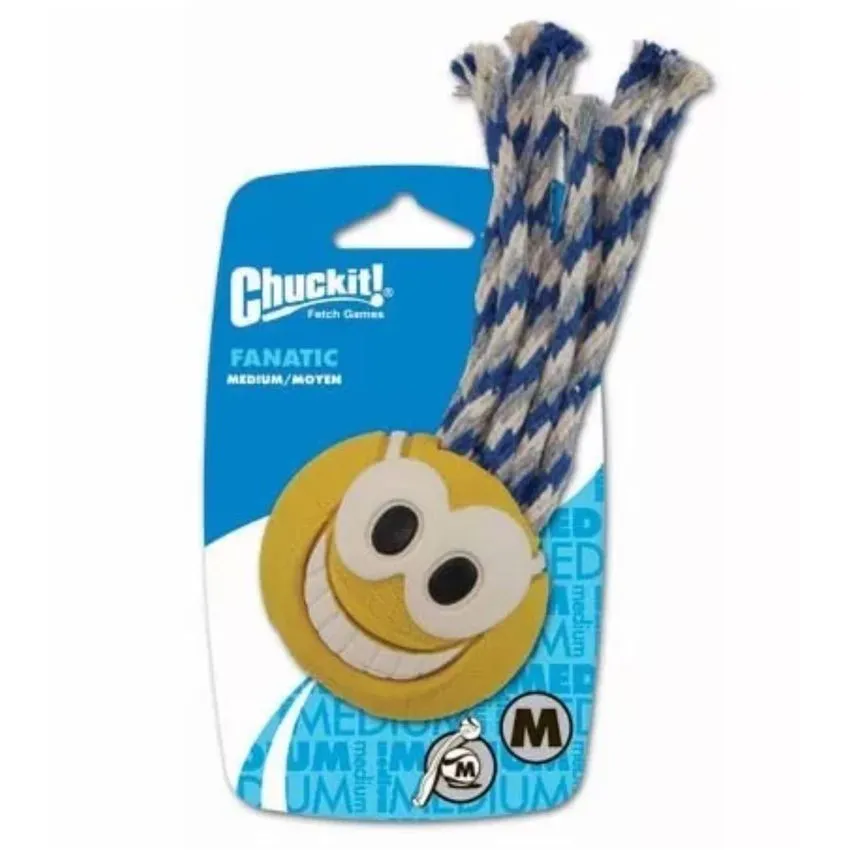 Juguete Perros Chuckit Ultra Tug Fanatic Ball Medium