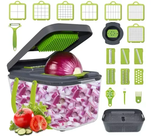 Picador Rallador Verduras 22 En 1 Ayudante Cocina