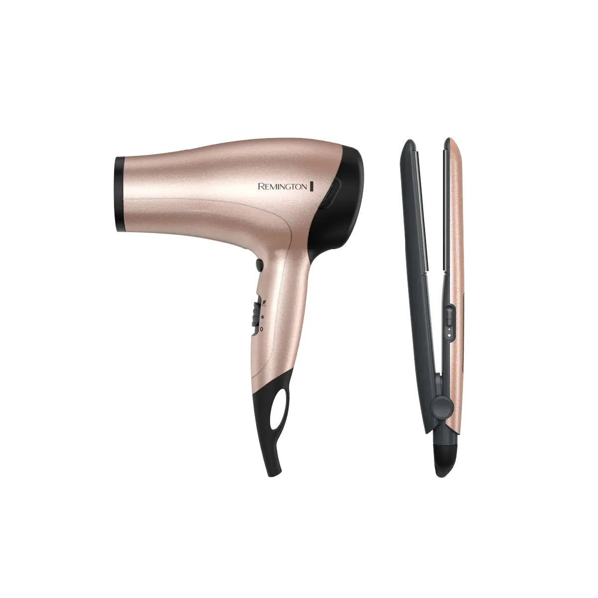 Combo Plancha Alisadora + Secador Rose Gold Remington